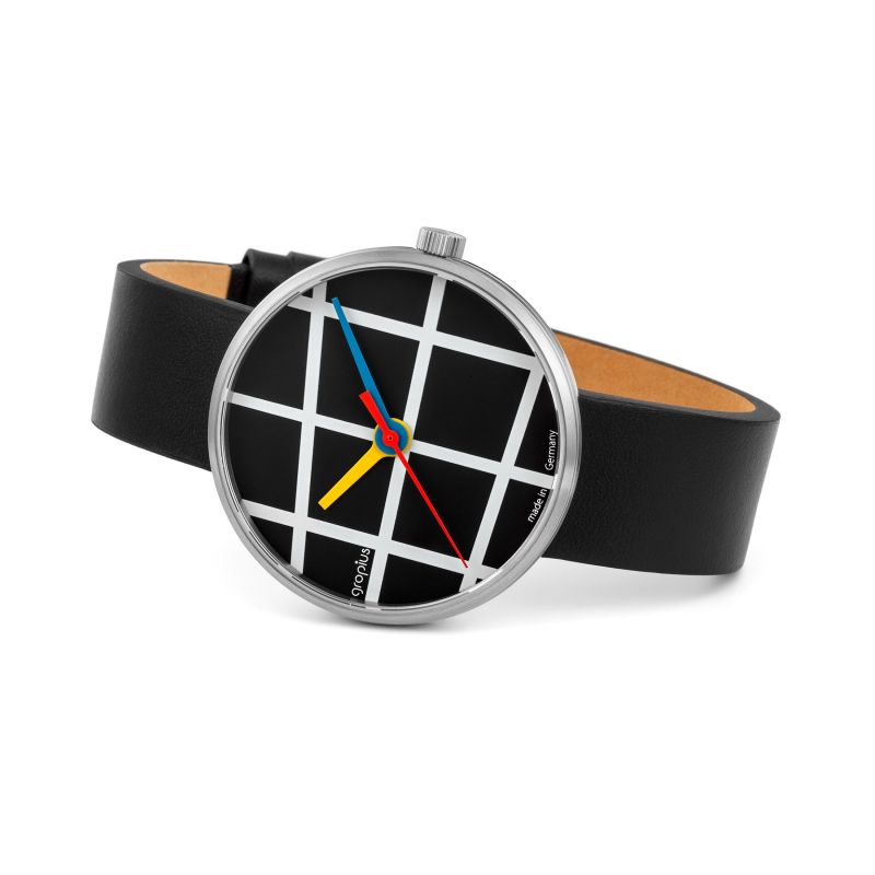 Montre Window avec bracelet en cuir Walter Gropius OFFRE SPECIALE